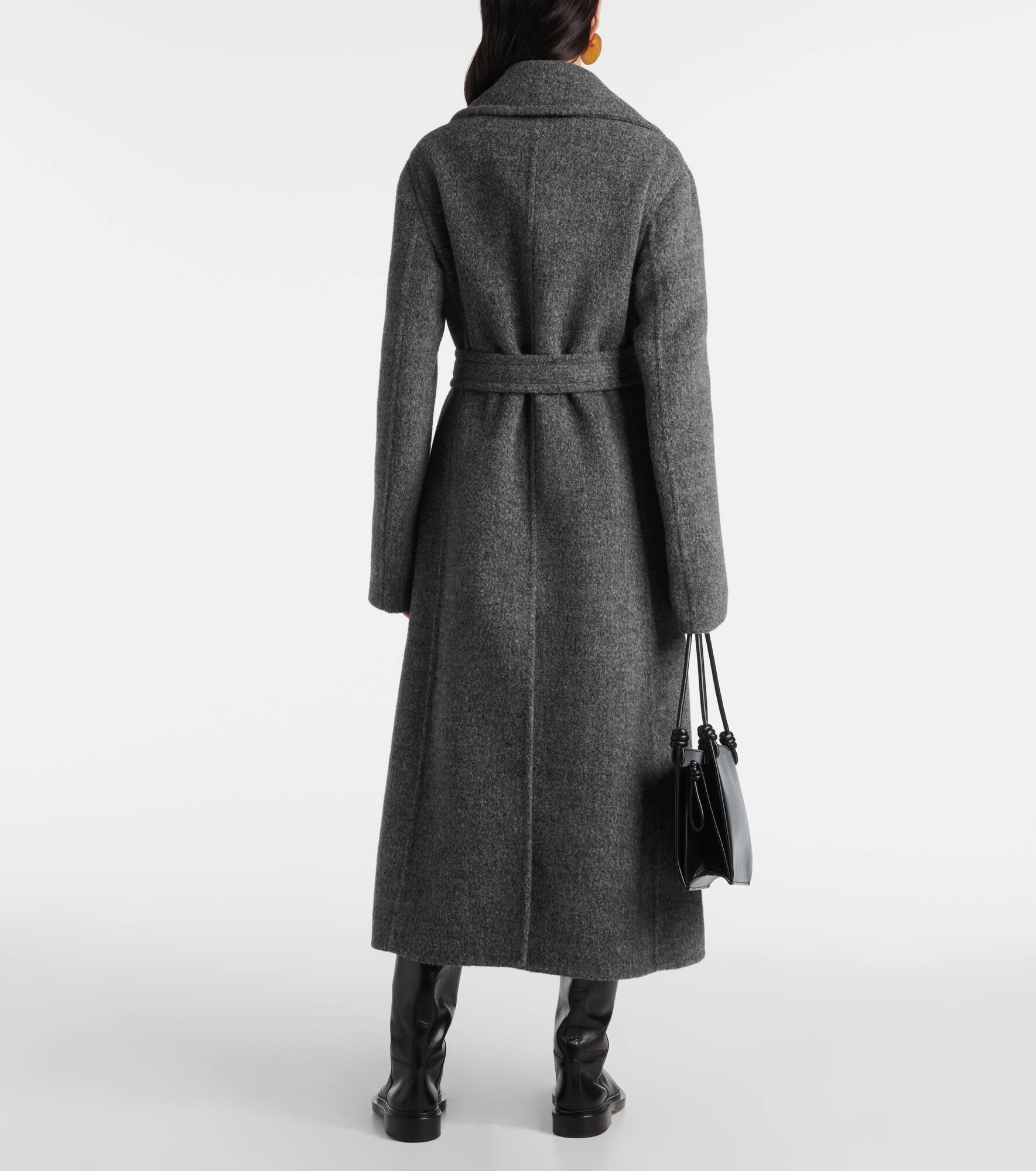 Wool-blend wrap coat - 3