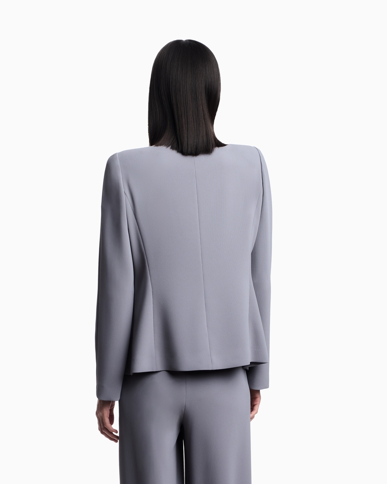 JACKET IN PLEATED FLUID ARMURE FABRIC - 3