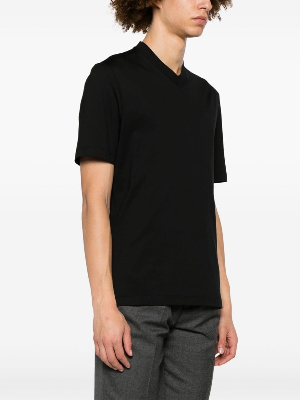 V-neck cotton T-shirt - 3