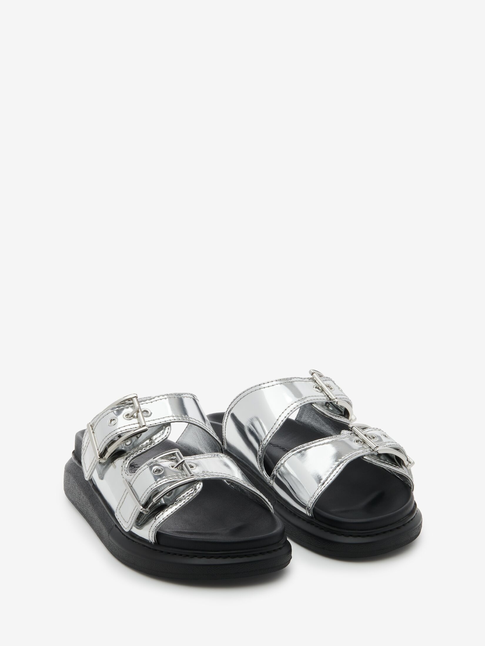 Women's Hybrid Slide in Silver - 2