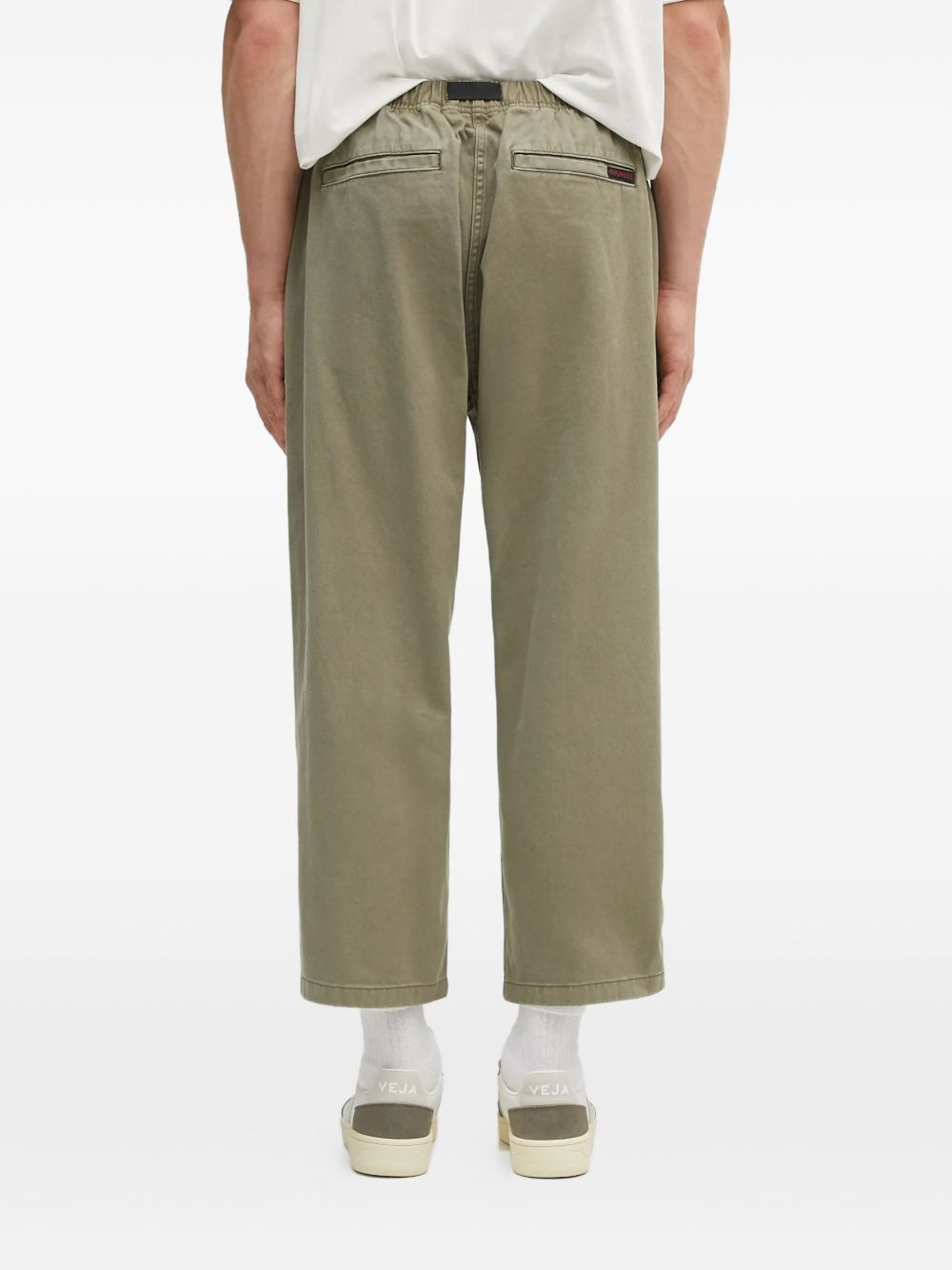 belted side-pocket trousers - 4