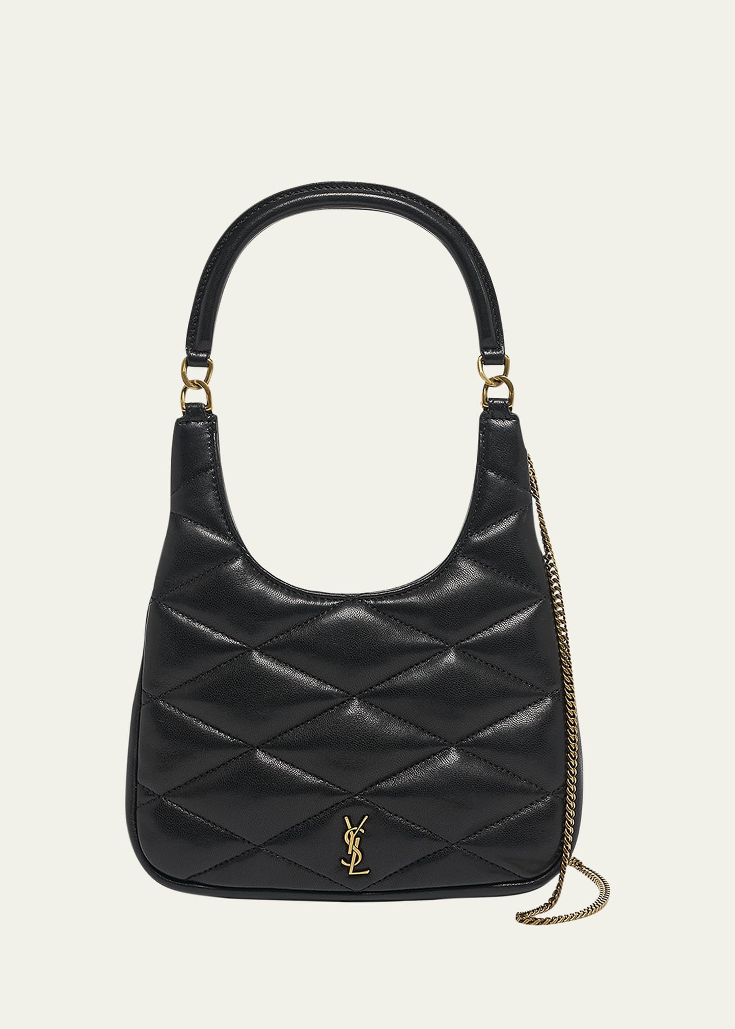 Sade Mini YSL Hobo Bag in Quilted Lambskin - 1