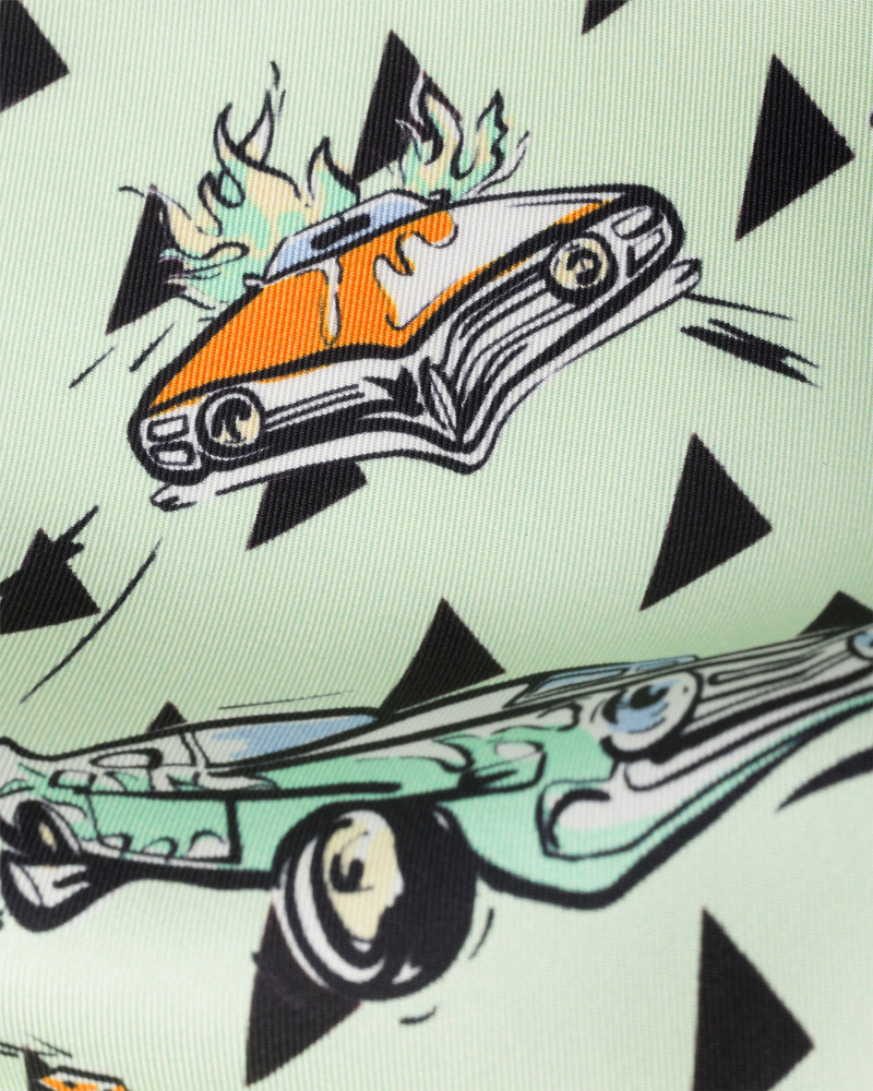 Prada Printed silk twill scarf 55x55 outlook