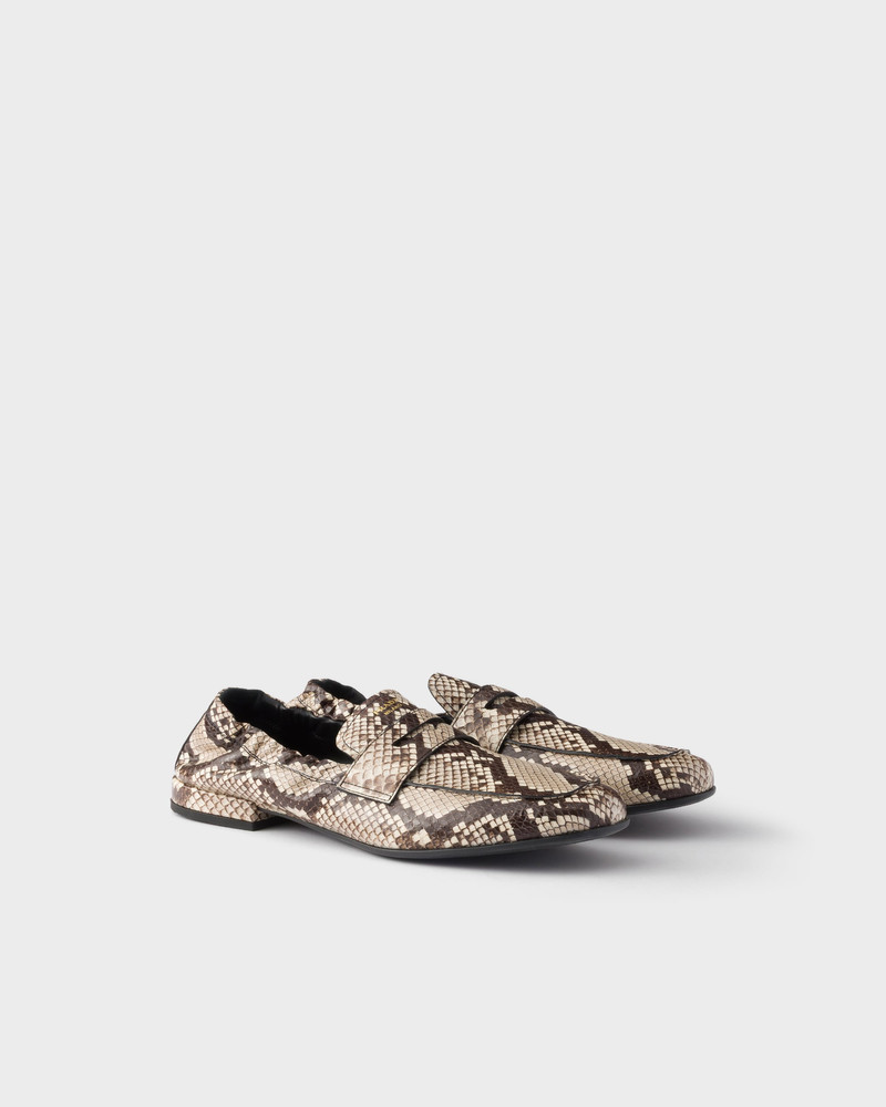 Shuffle printed Ayers leather loafers 1