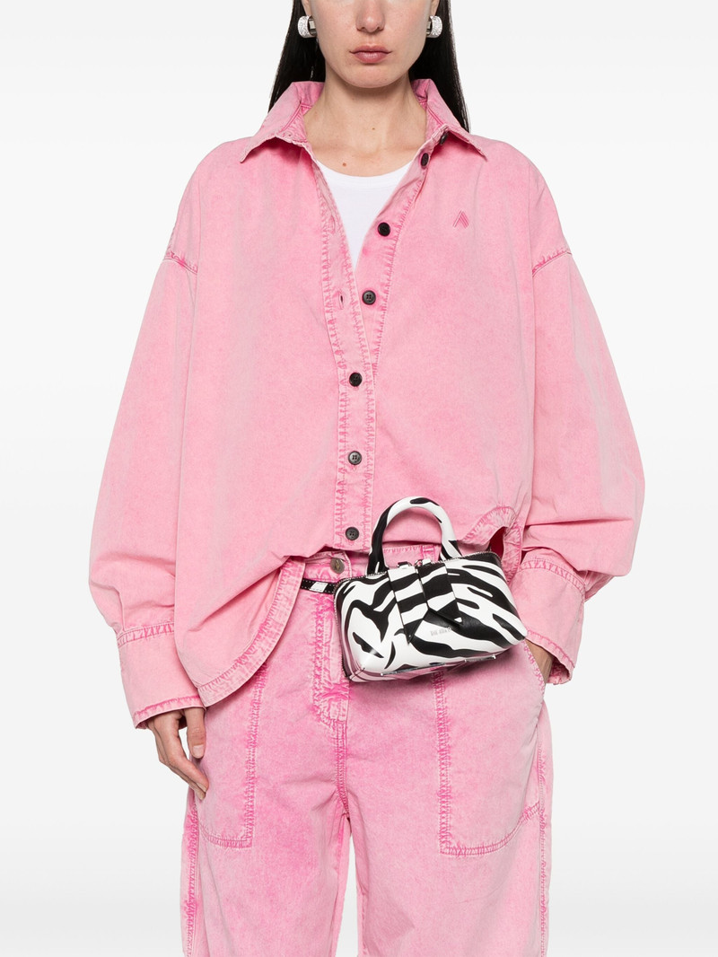 THE ATTICO Zebra-print Tote Bag outlook