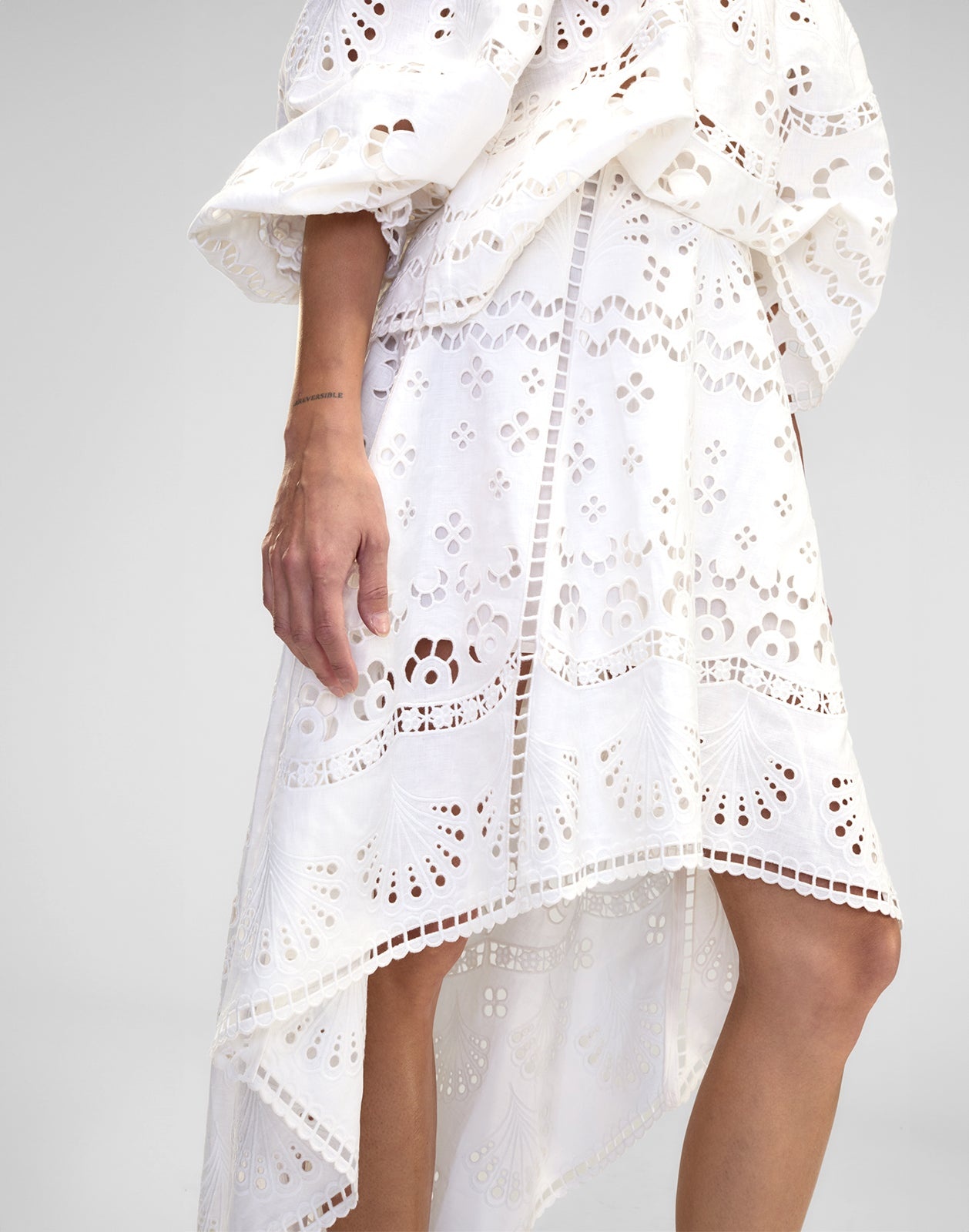 Eva Embroidered High Low Skirt - 5