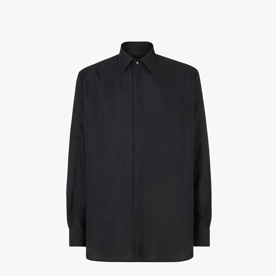 Black silk shirt - 1