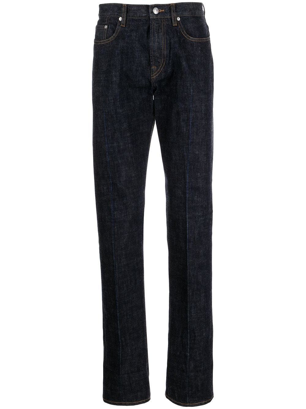 mid-rise straight-leg jeans - 1