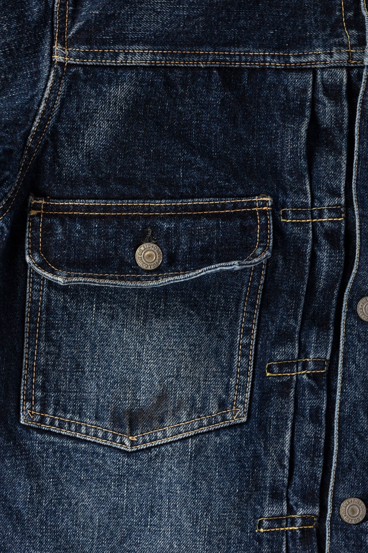 2050-2102 - "Fear of The Dark" Type 2 Denim Jacket - Indigo Blue - 5