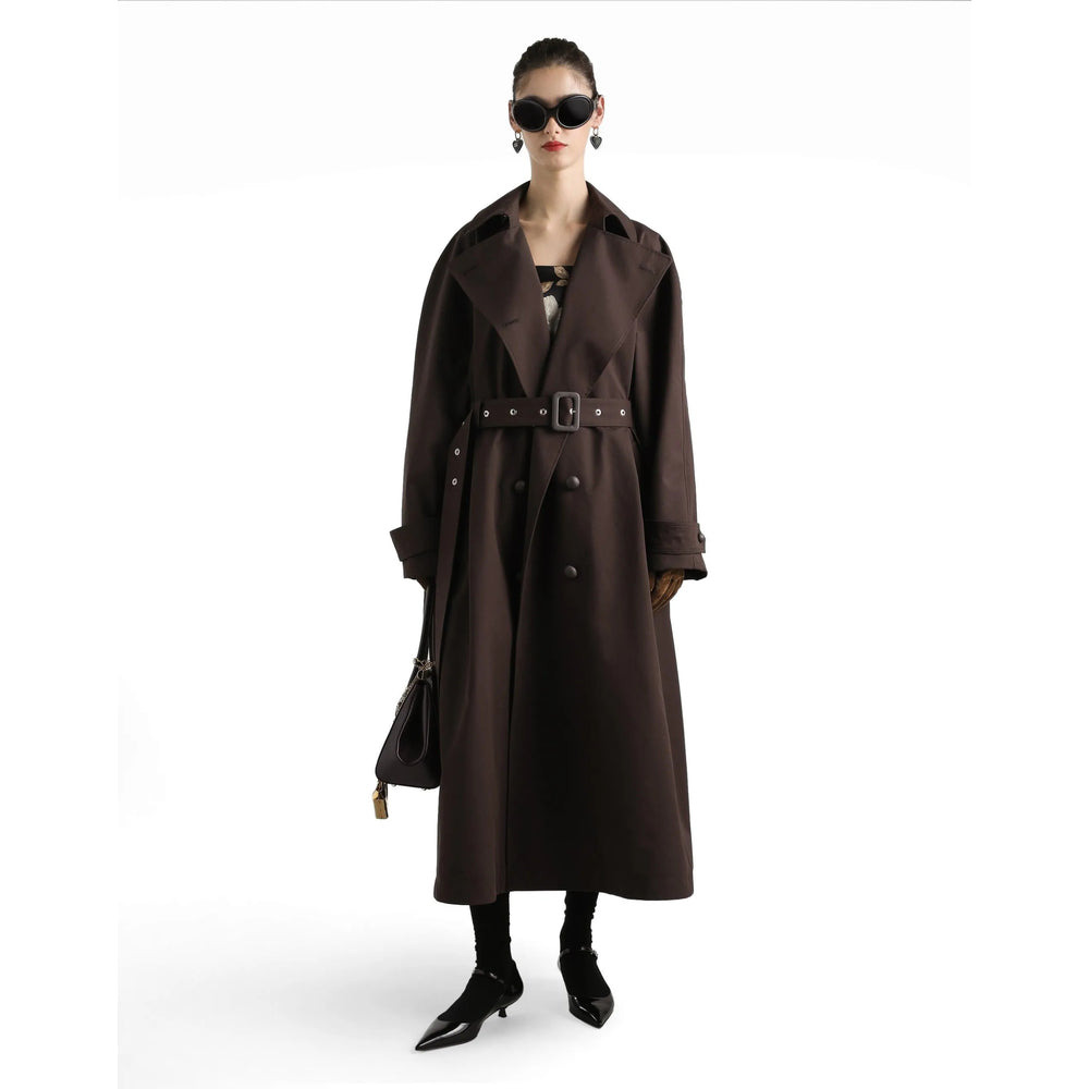 Dolce & Gabbana Brown Coats - Double Breasted & Peacoats Women - 5