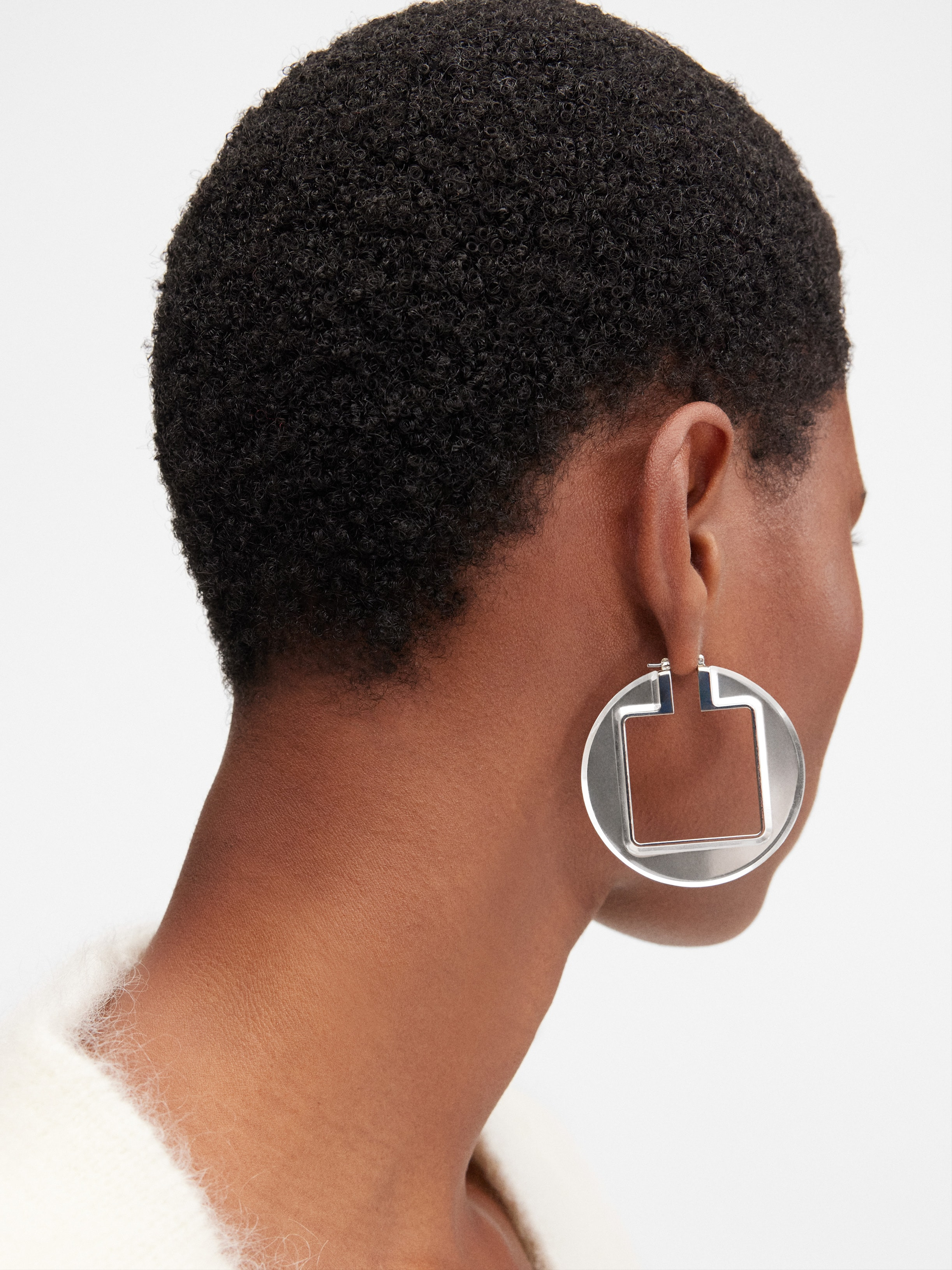 The Rond Carré hoops earrings - 4