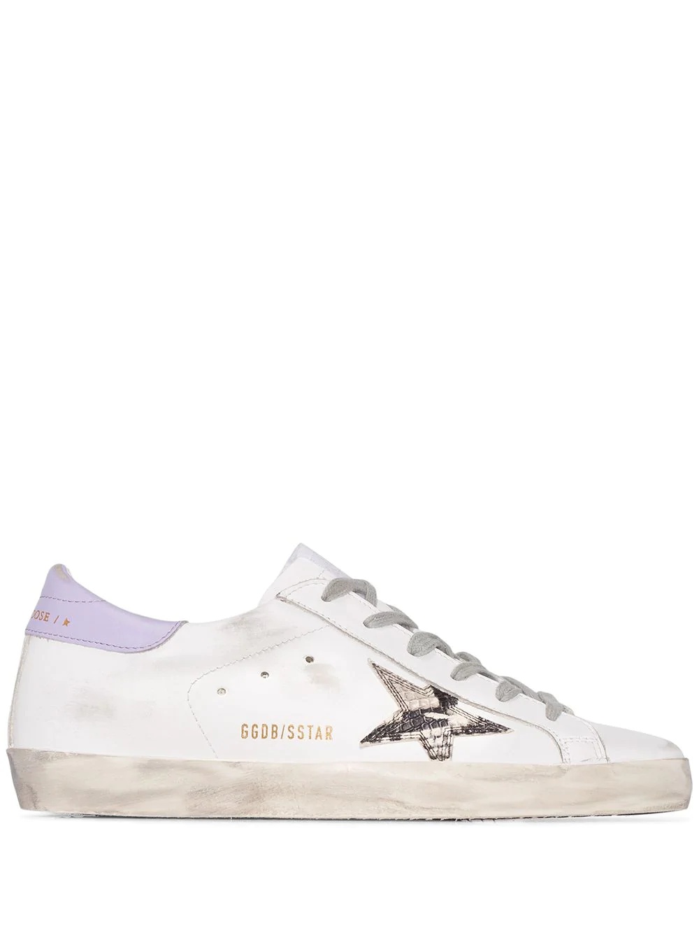 Superstar snake-print low-top sneakers - 1