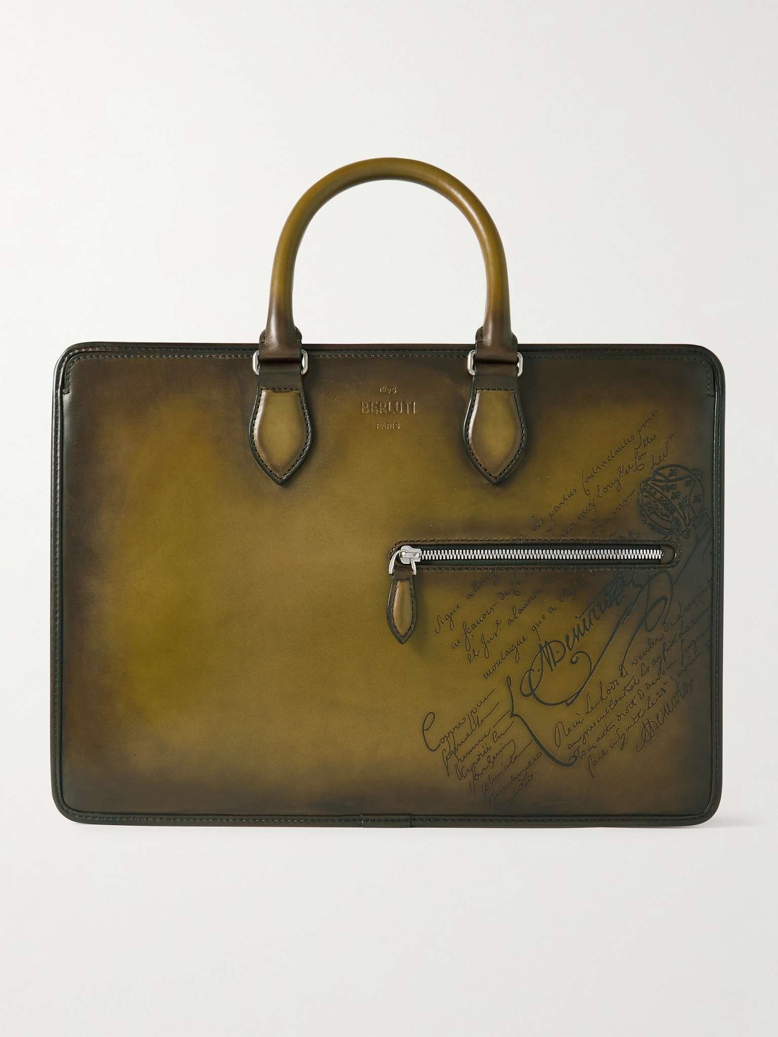 1 Jour Neo Scritto Venezia Leather Briefcase - 1