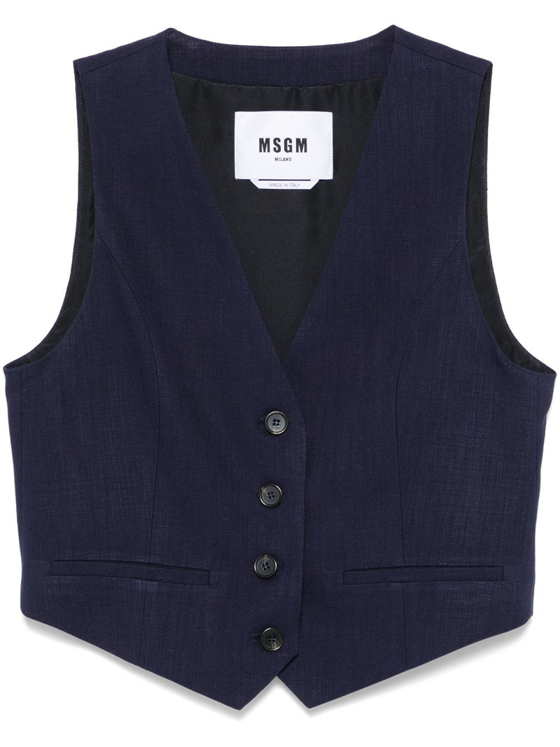 slub-texture waistcoat 1