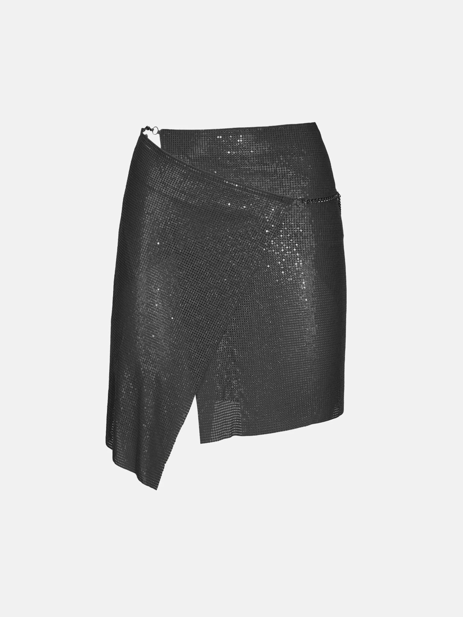 WINONA WRAP SKIRT JET BLACK - 1