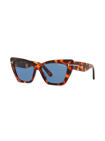 TOM FORD tortoiseshell-effect tinted sunglasses outlook