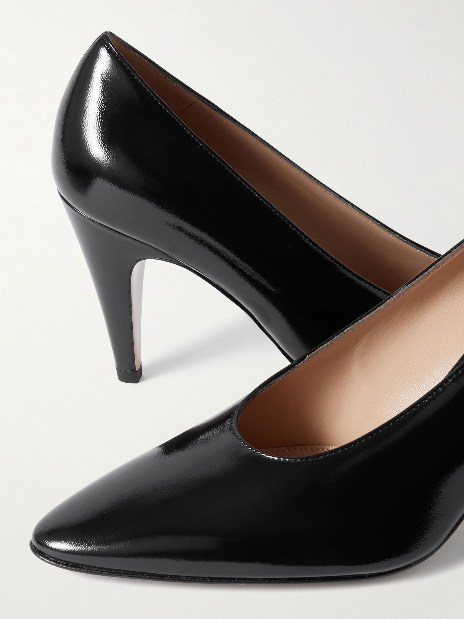 Amelia 85 patent-leather pumps Black - 4