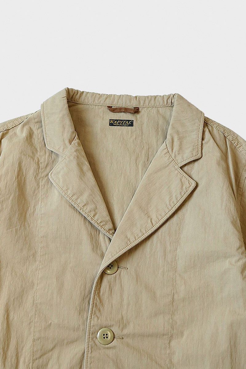 Kapital Rip-Stop HOSPITAL Jacket - Beige outlook