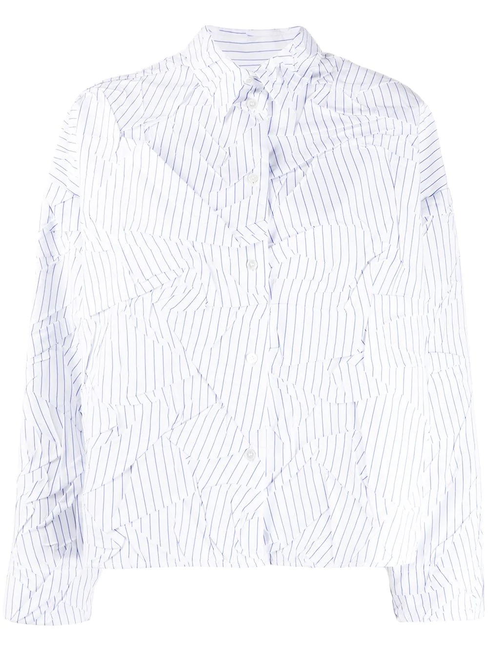 reconstructed pinstripe shirt - 1