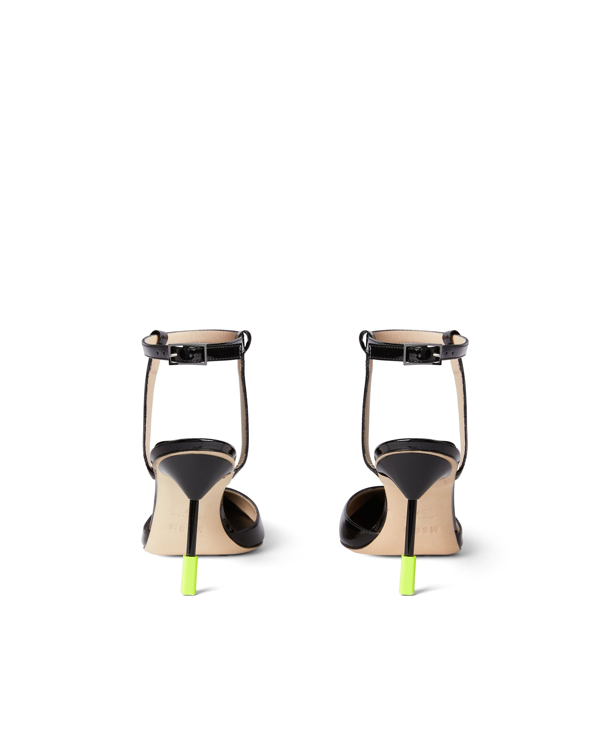 Patent leather slingback pumps - 1