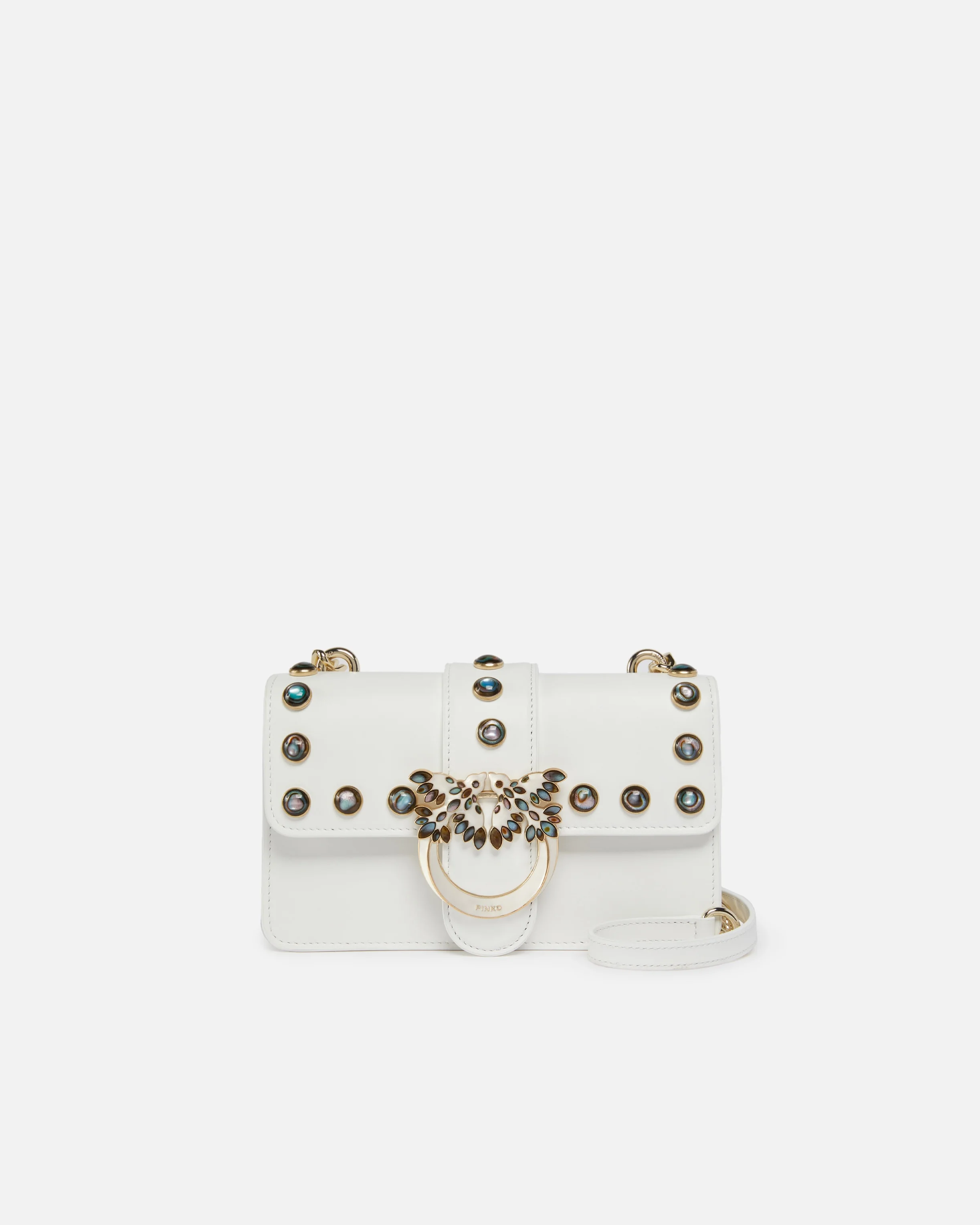 LOVE BAG CROSSBODY BAG WITH MOTHER-OF-PEARL STUDS - 1
