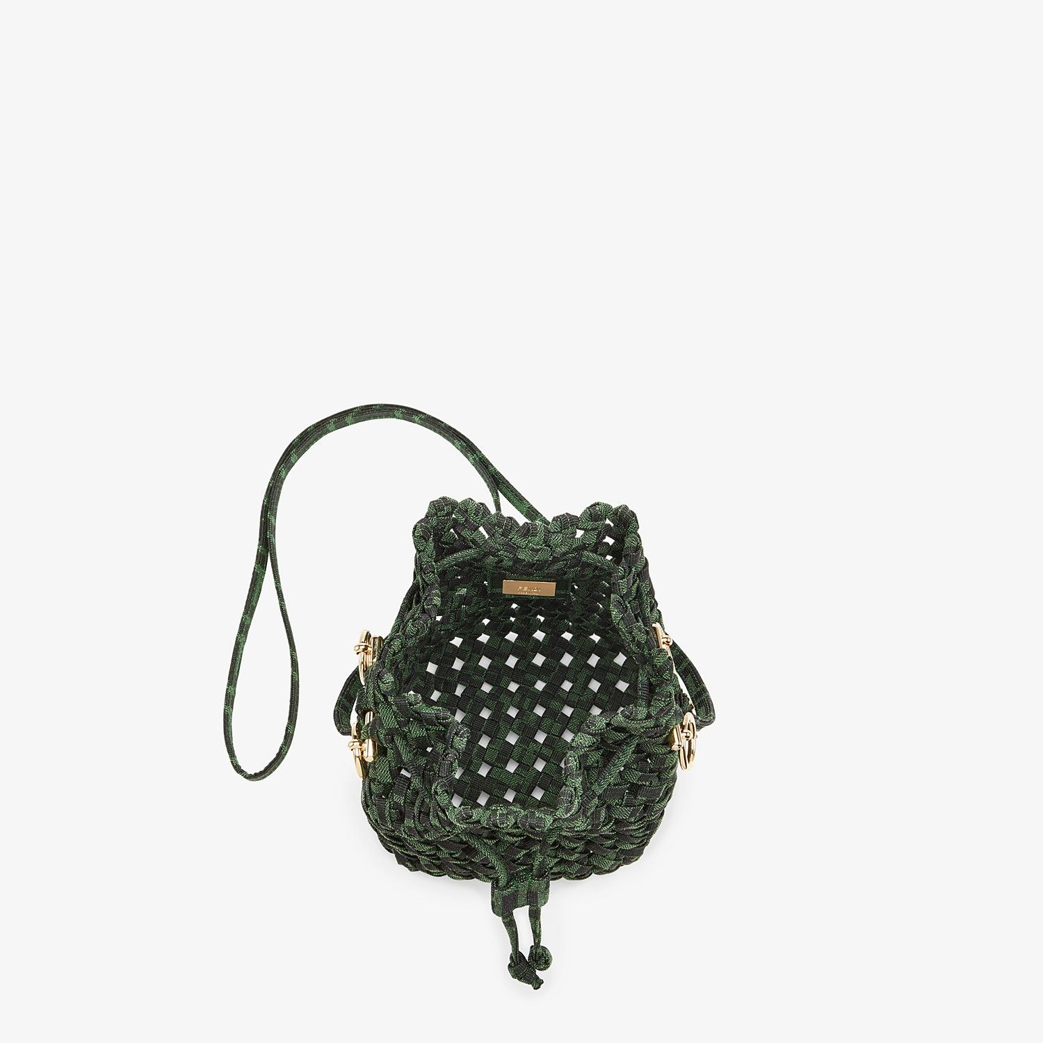 Jacquard fabric interlace mini-bag - 5