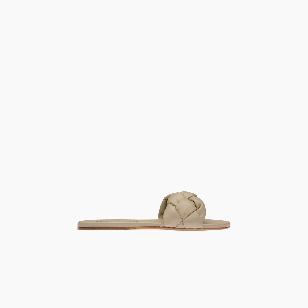 Flat nappa leather sandals - 4