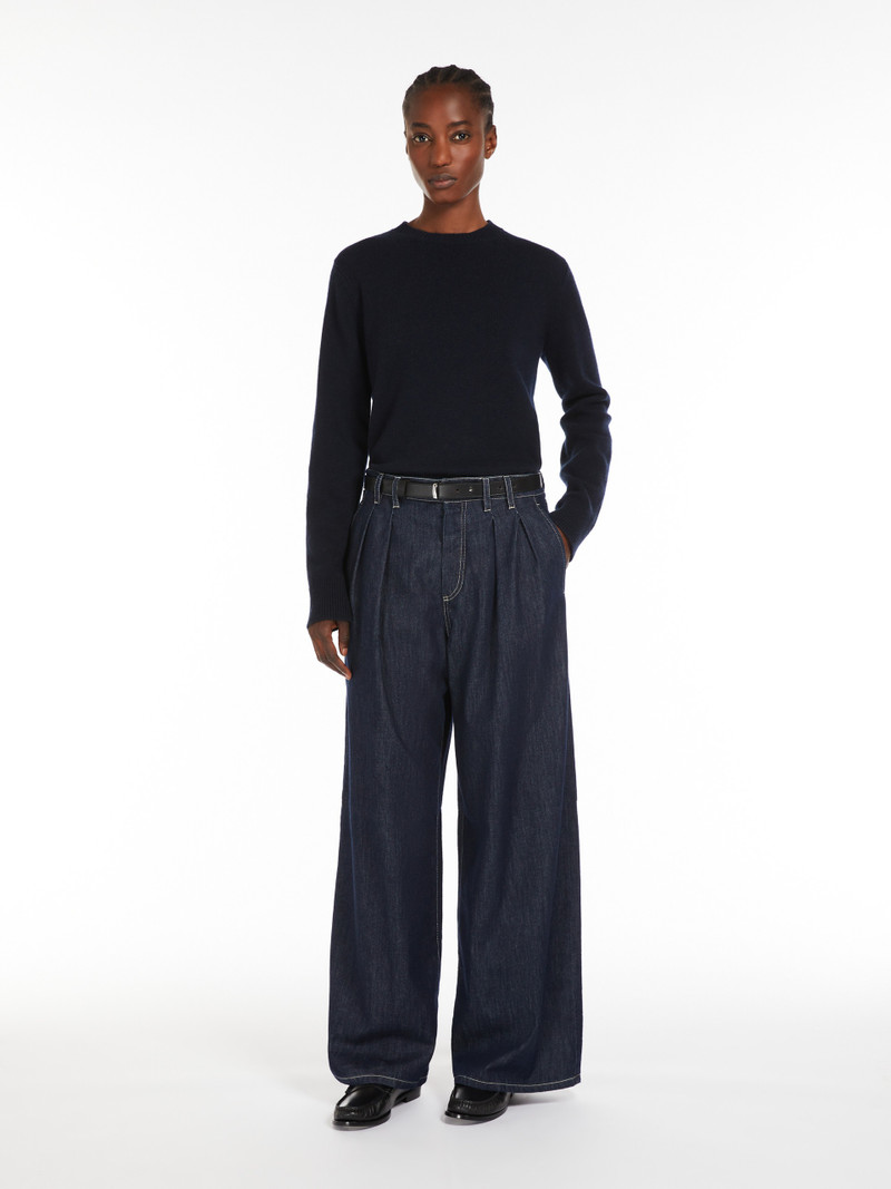 Max Mara PRIAMO Wide-leg denim jeans outlook