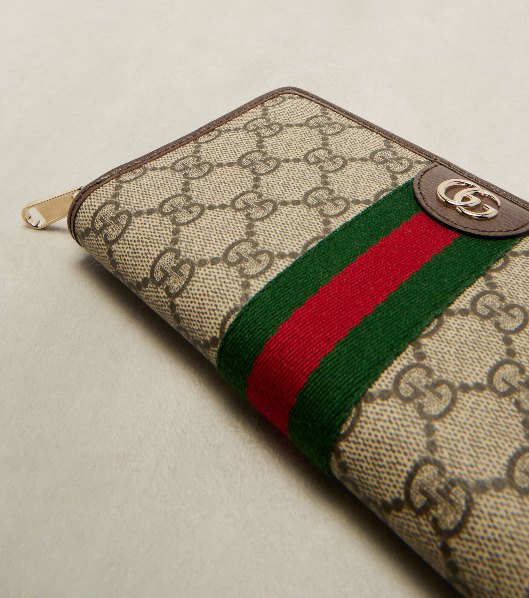 Ophidia leather-trimmed wallet - 4