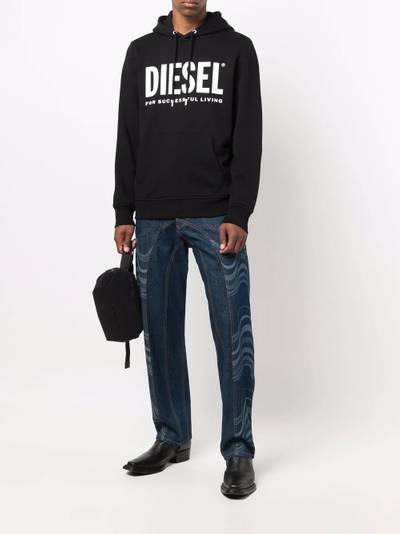 Diesel logo-printed hoodie outlook