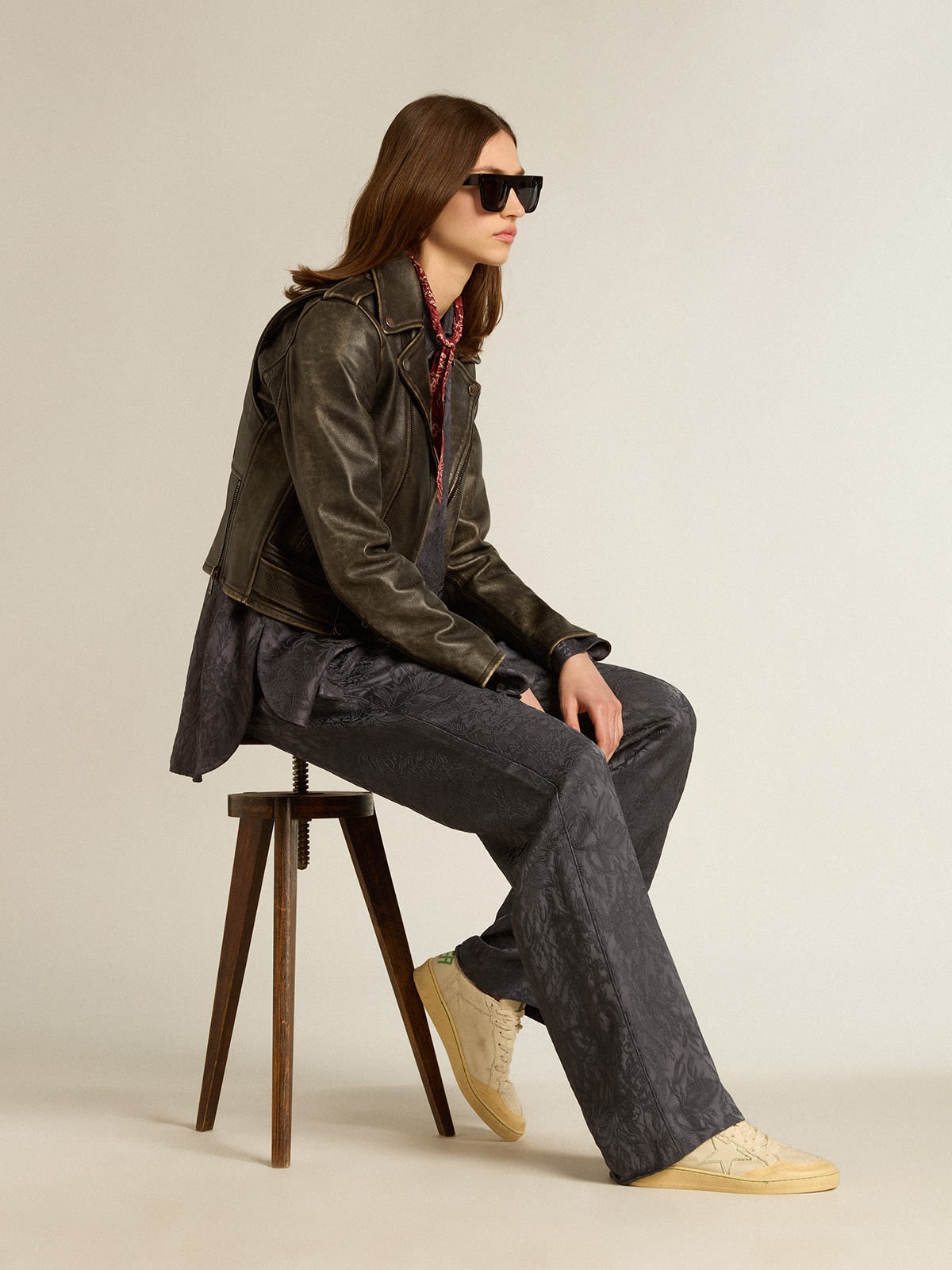 Ball Star with vanilla canvas star and leather heel tab - 3