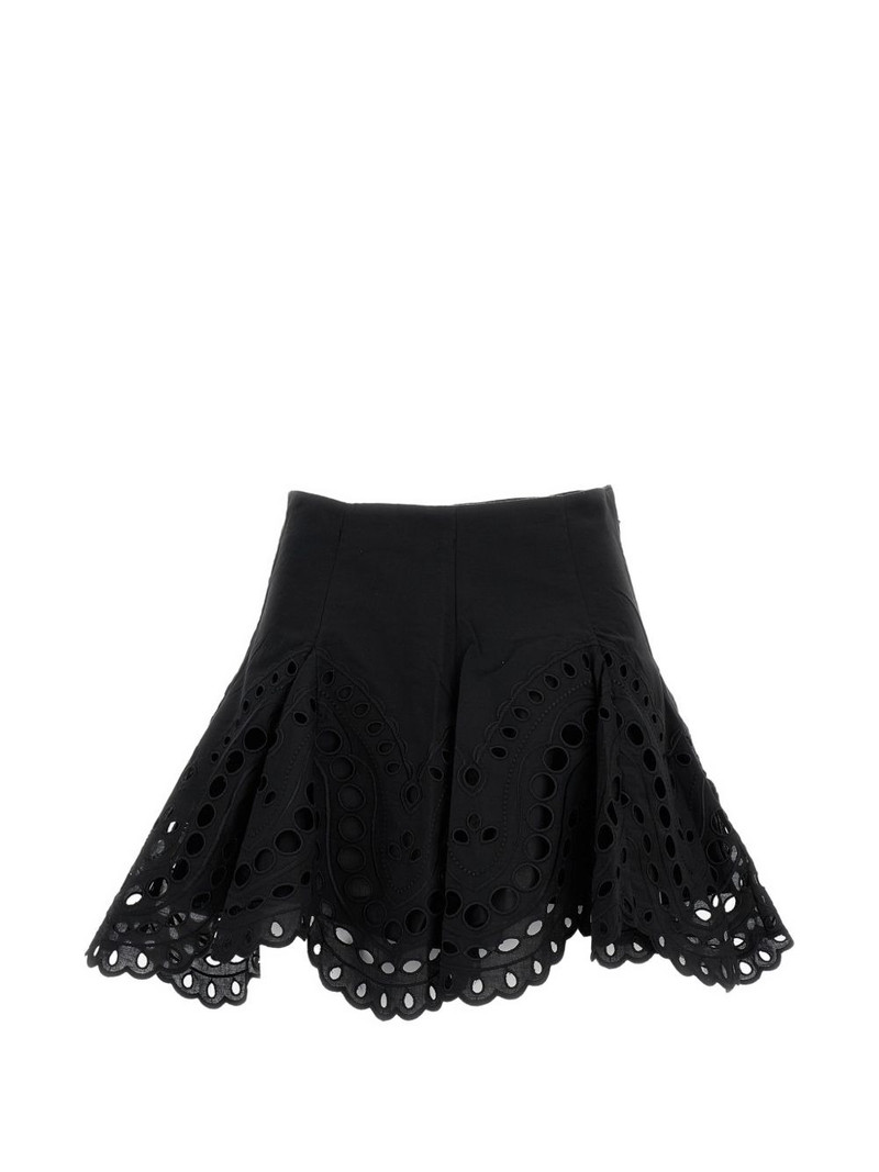 Sail scalloped-finish mini skirt 1