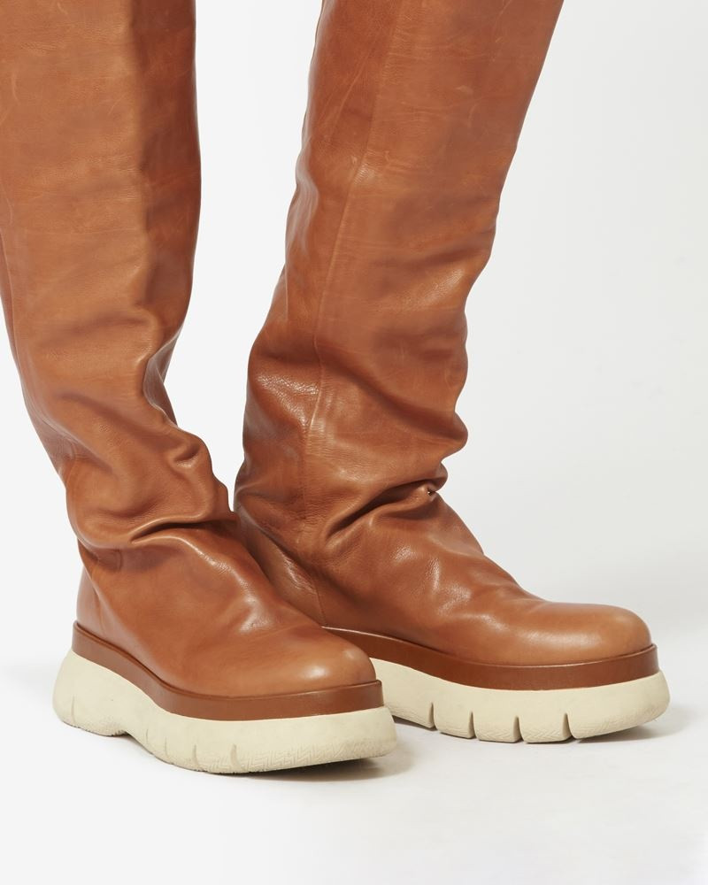 Isabel Marant MALYX LEATHER HIGH BOOTS outlook