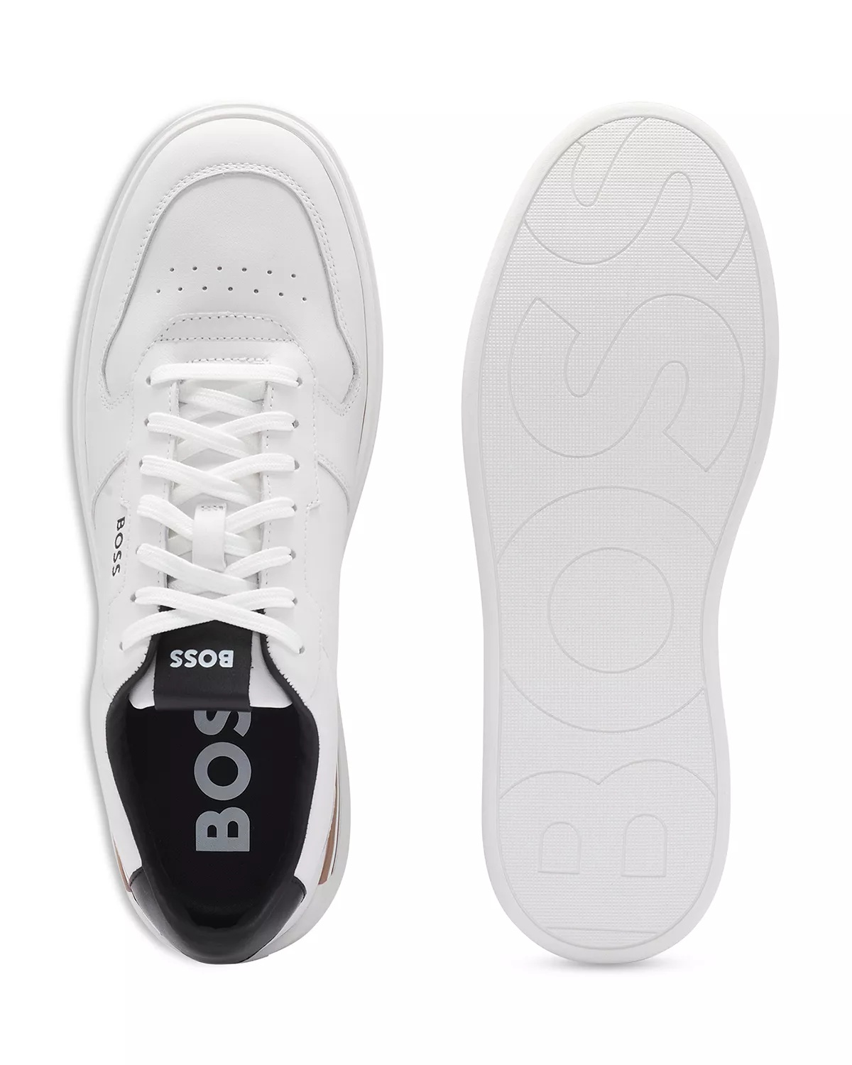 Men's Leather Lace Up Sneakers - 3