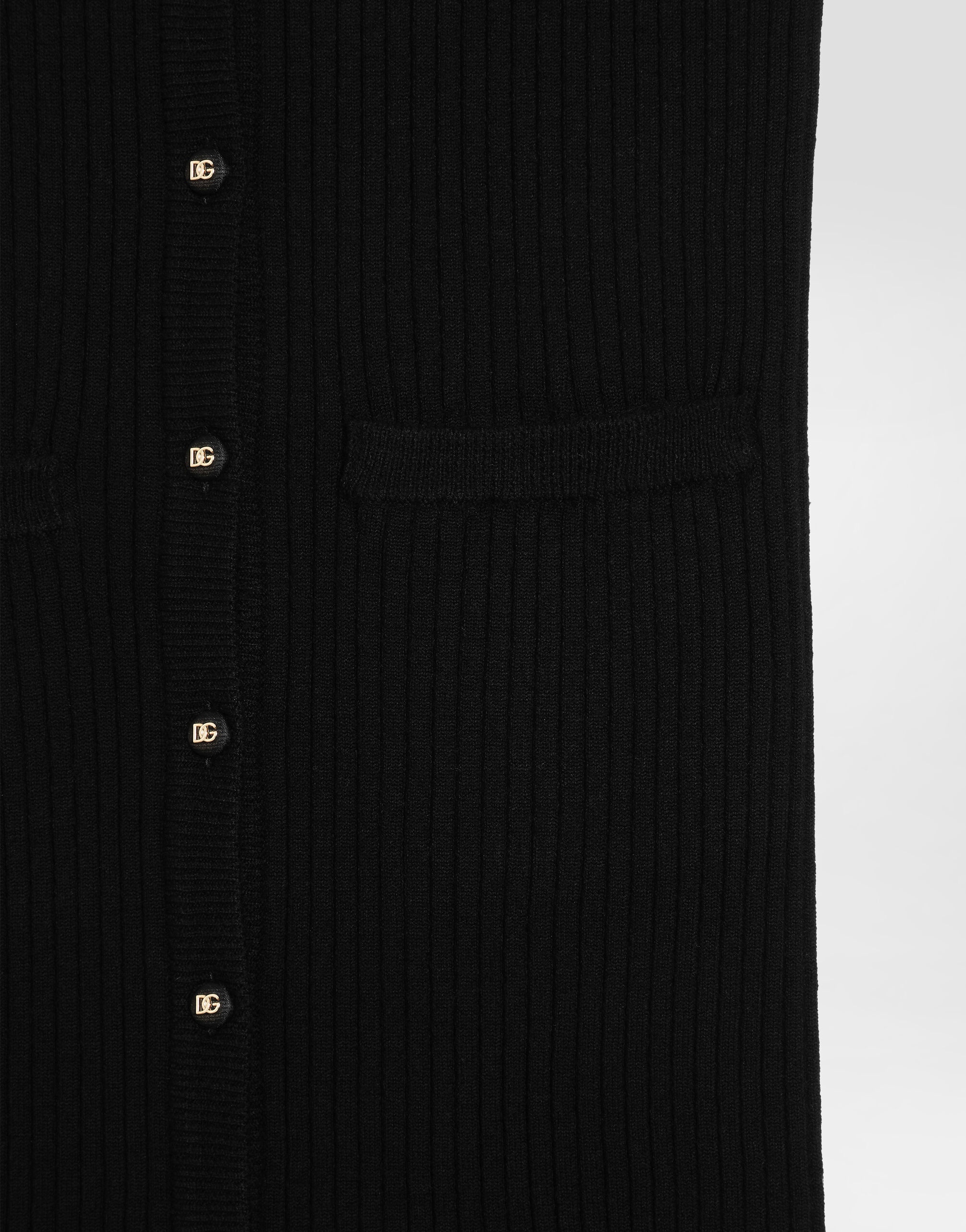 Long ribbed wool cardigan - 6