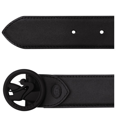 Longchamp Box-Trot Men's belt Black - Leather outlook
