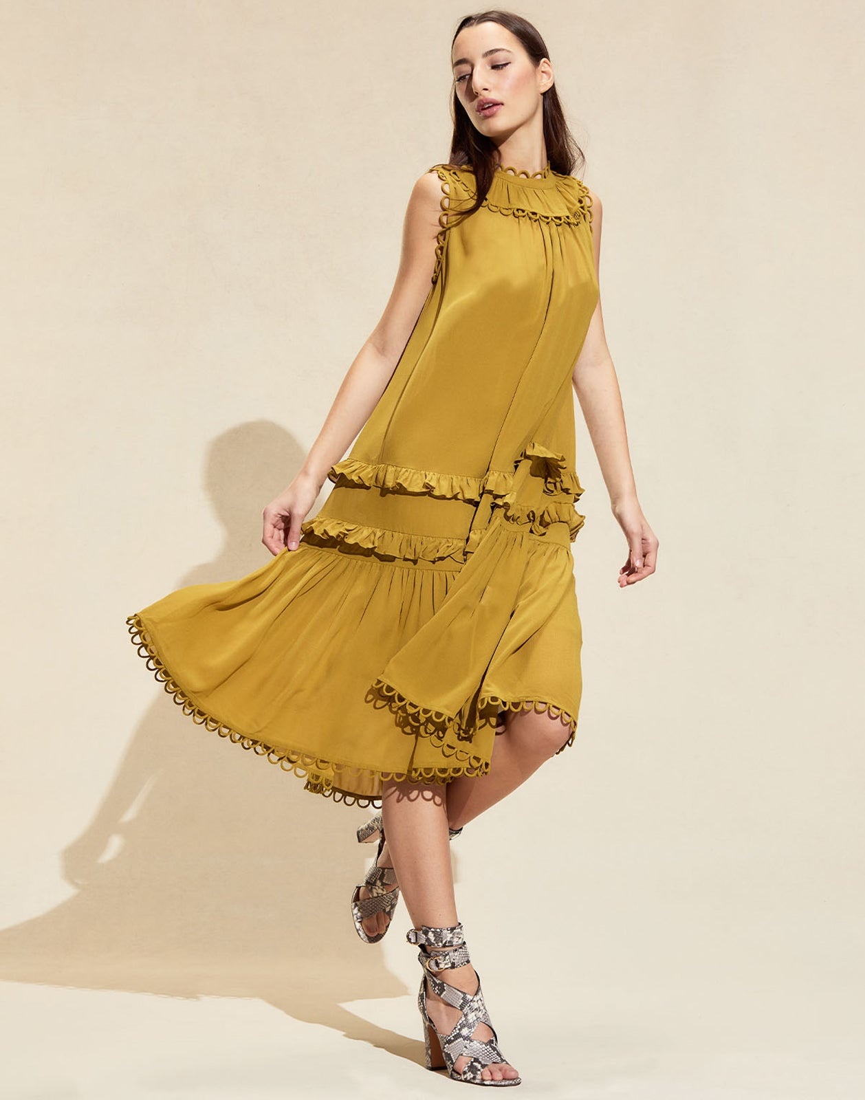 Annabelle Sleeveless Midi Dress - 2