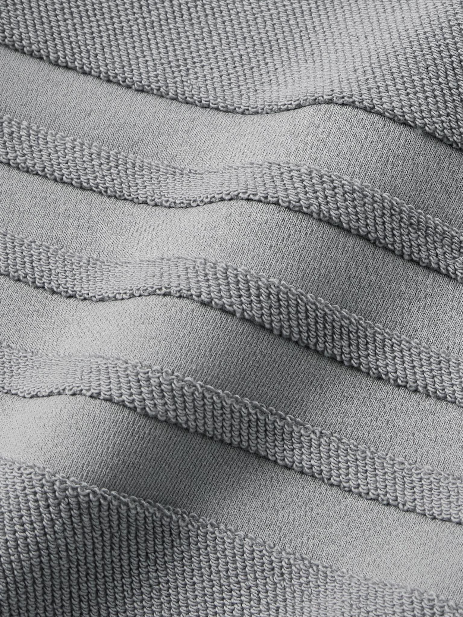 Tapered Striped Cotton-Terry Sweatpants Gray - 6