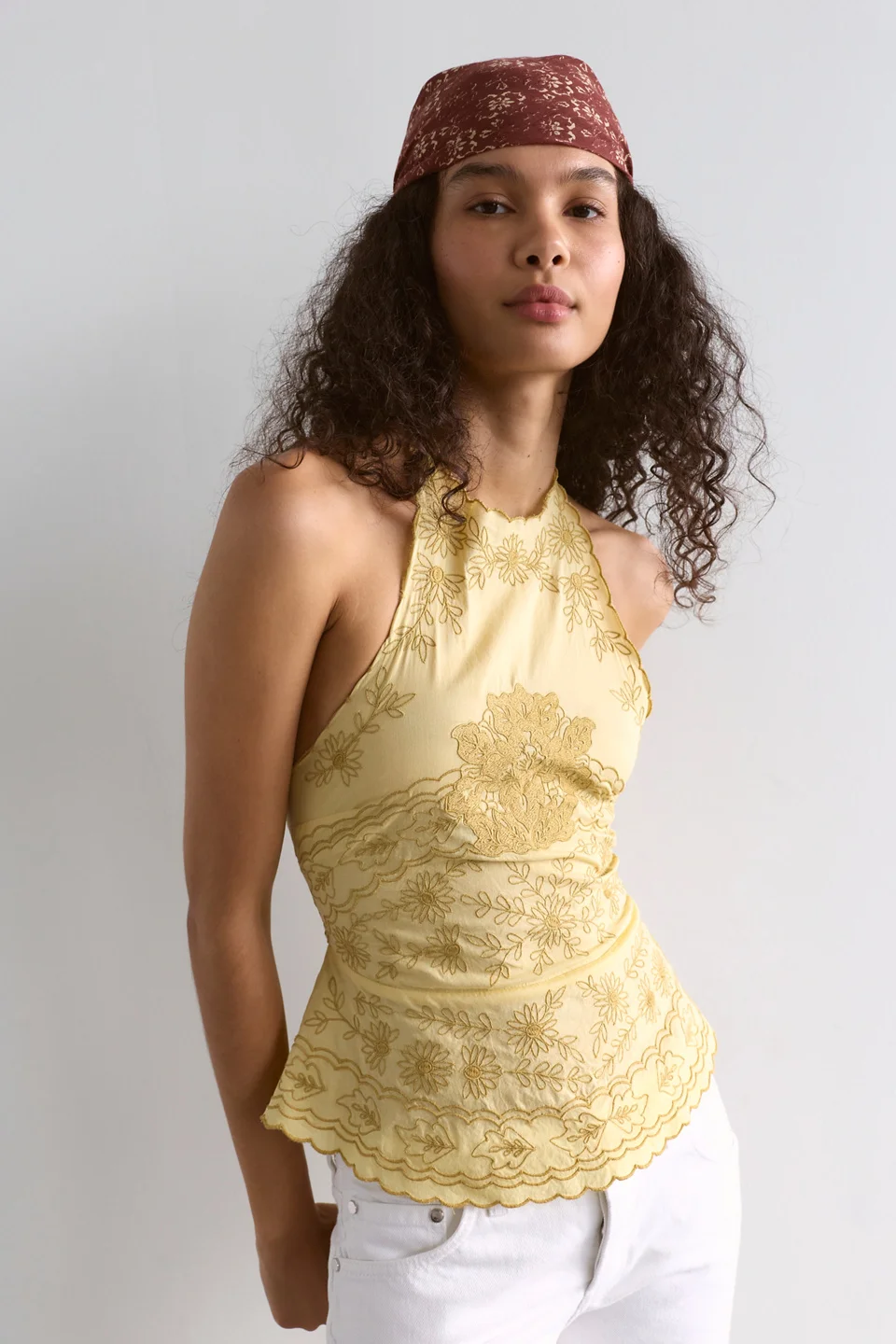 Coastal Bloom Embroidered Top - 1