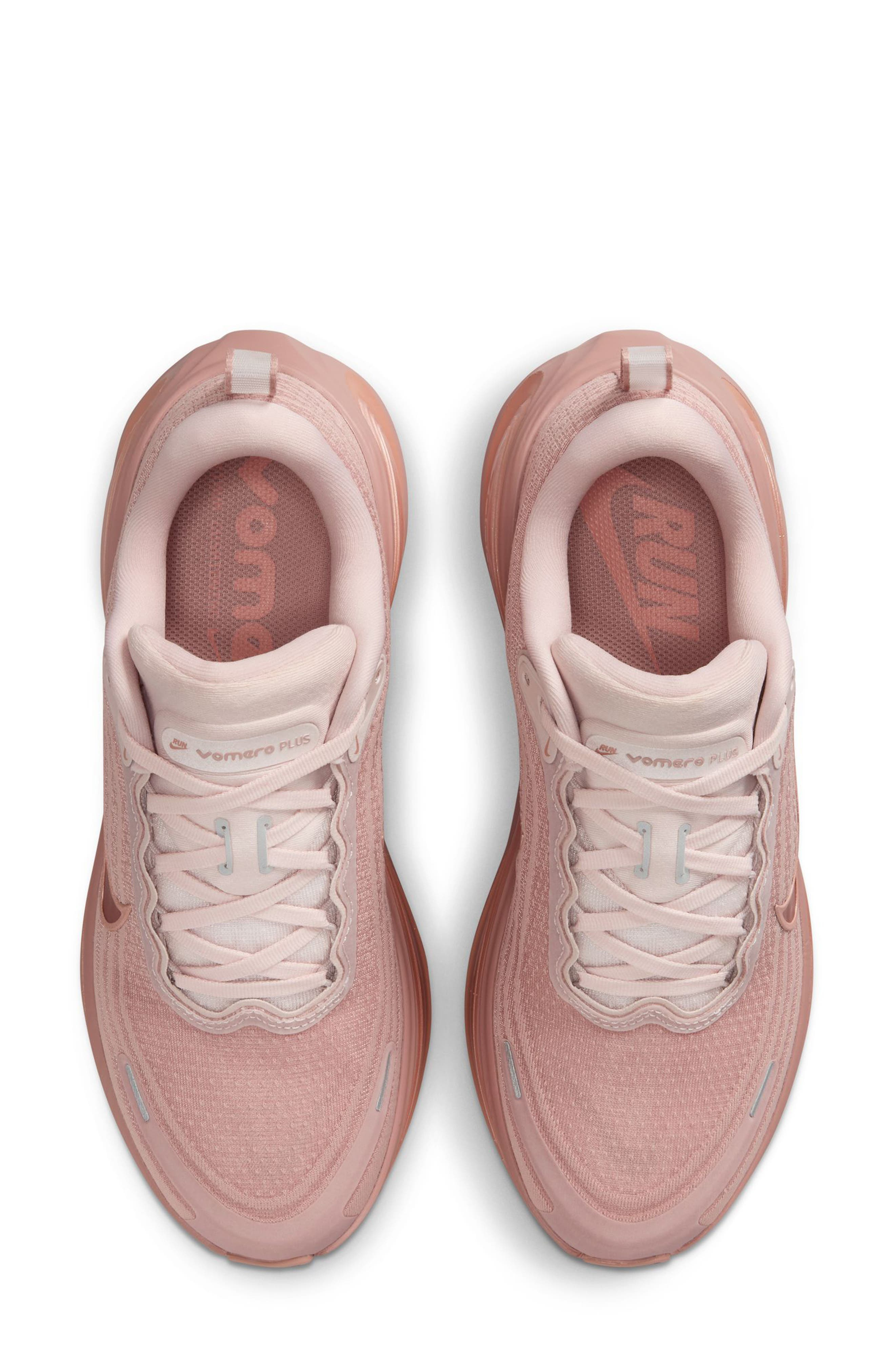 Nike Vomero Plus Running Shoe in Particle Pink/Rose Gold/Red at Nordstrom - 3