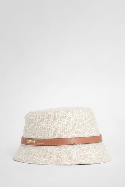 Loewe Loewe women's multicolor bucket hat in anagram jacquard and calfskin outlook