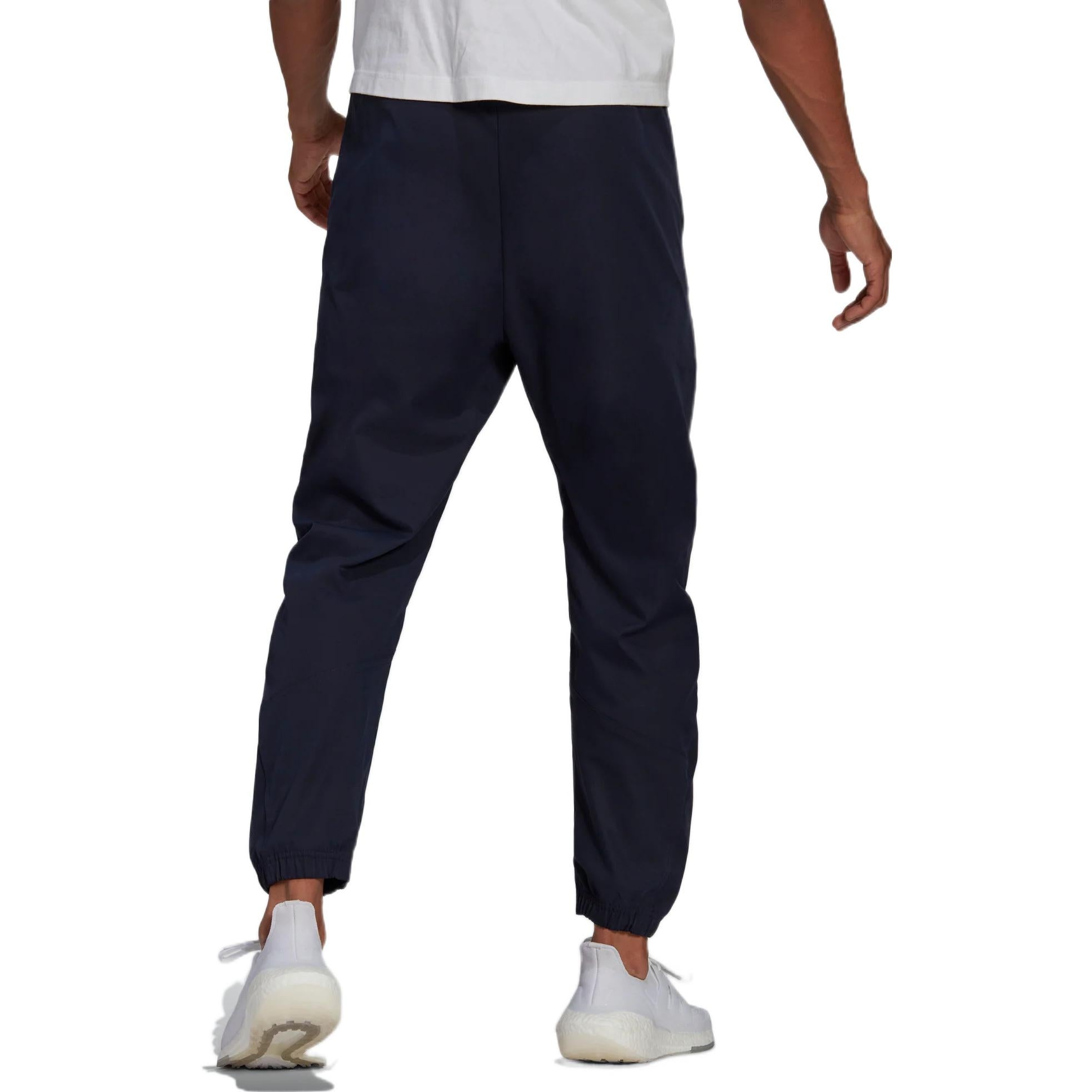 Men's adidas O-shape Cargo Solid Color Lacing Casual Sports Pants/Trousers/Joggers Legendary Ink Blu - 3