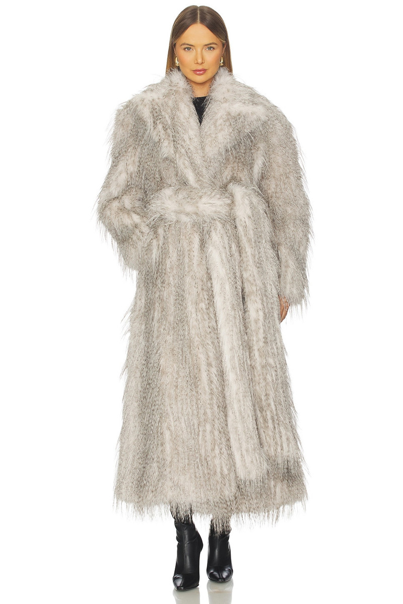 x REVOLVE Duke Faux Fur Coat 2