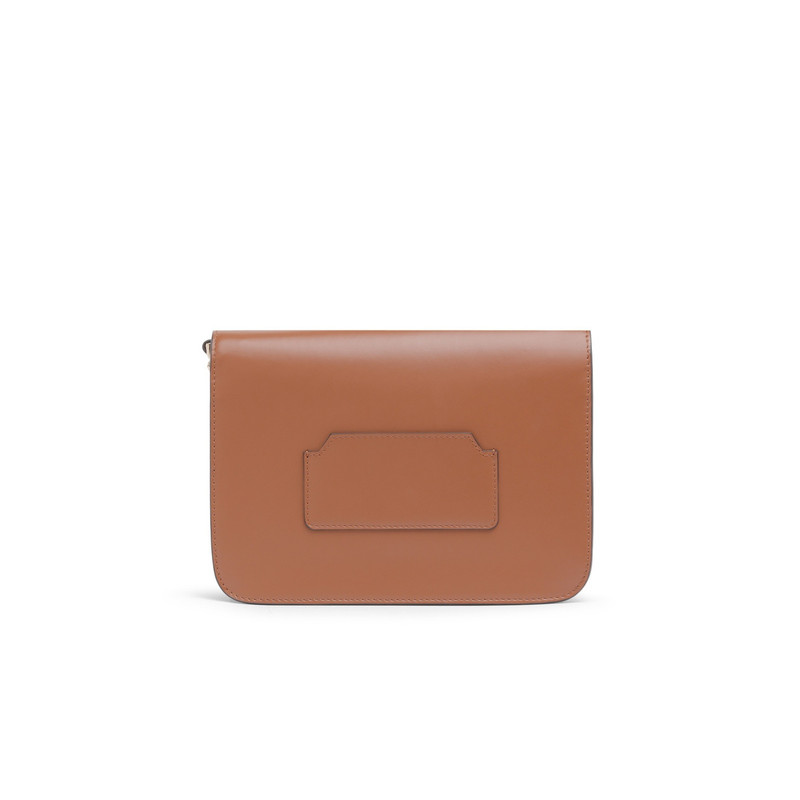 Brown leather crossbody bag 5