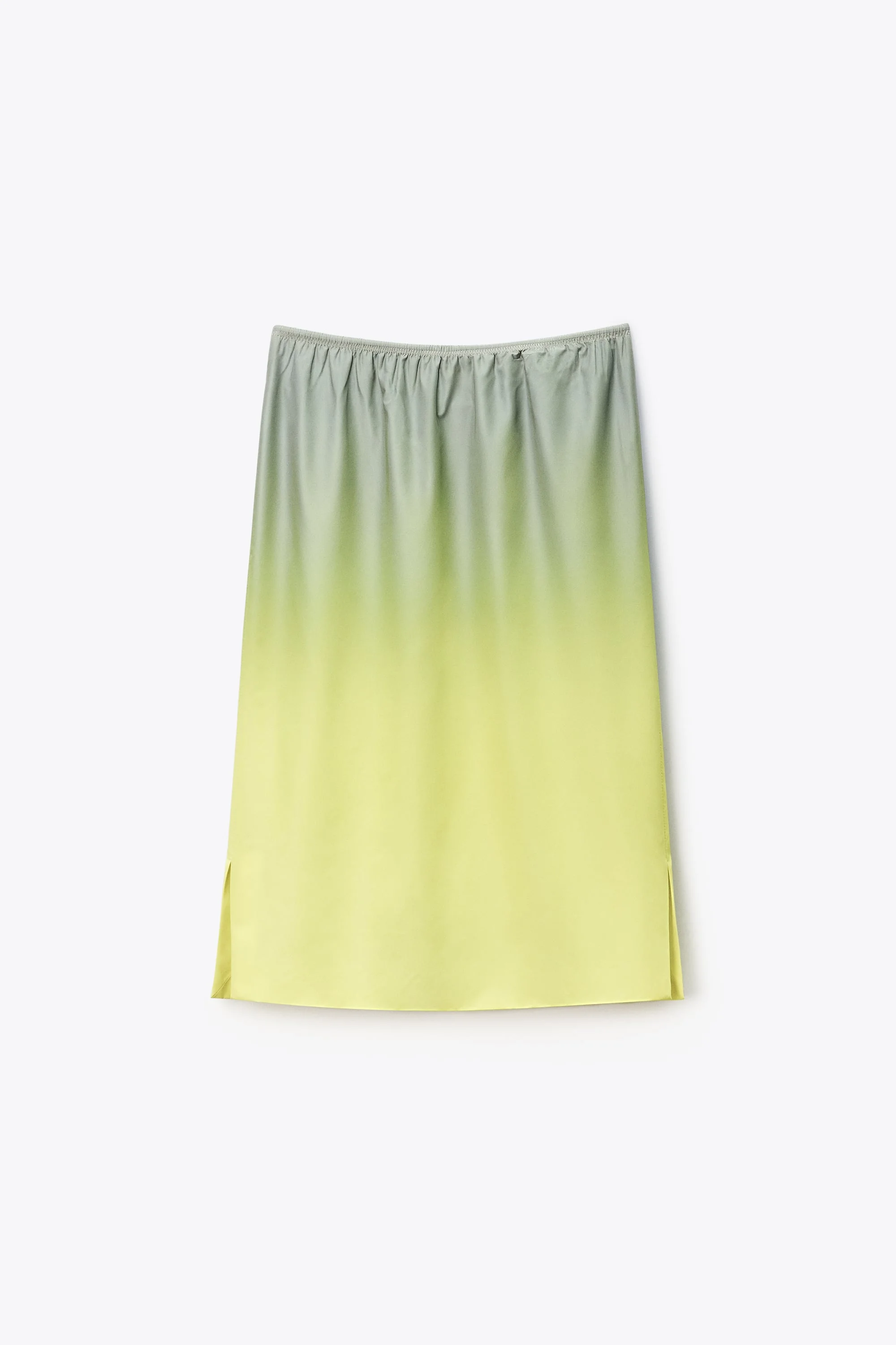 Reflective Mid-Rise Midi Skirt - 1