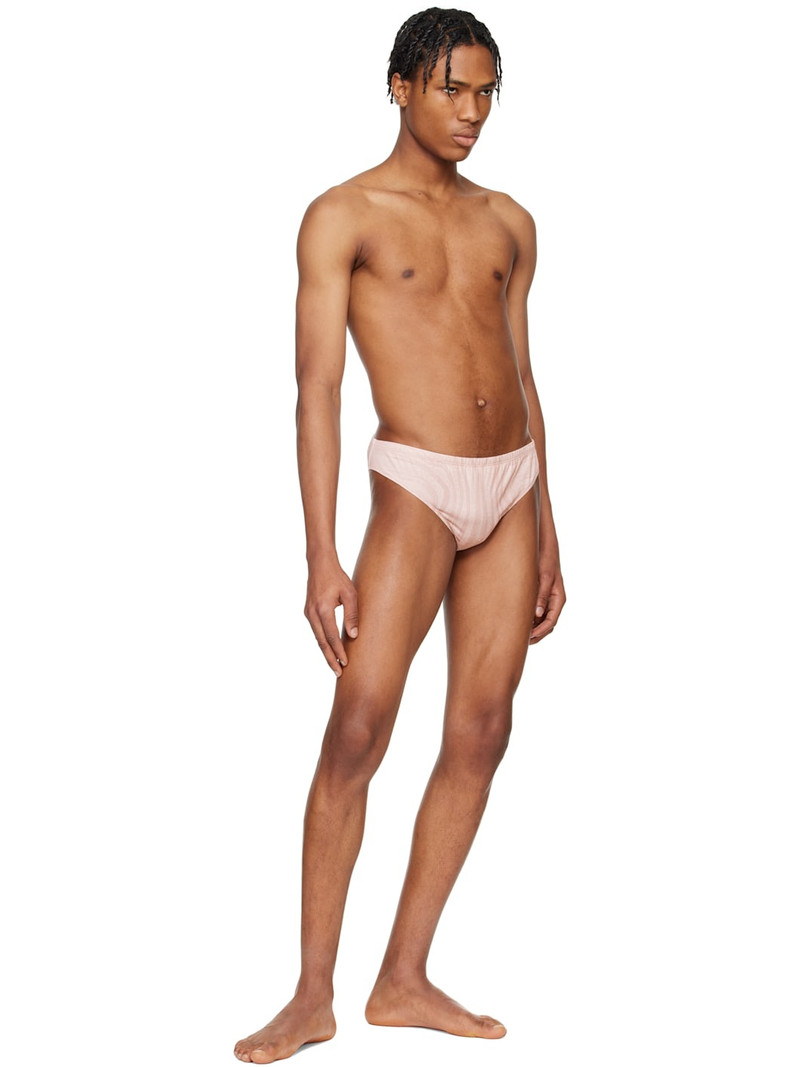 Jean Paul Gaultier Pink 'The Spirale' Swim Briefs outlook