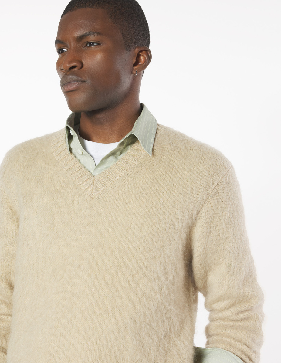 BRUSHED MOHAIR COMFORT JUMPER - 4