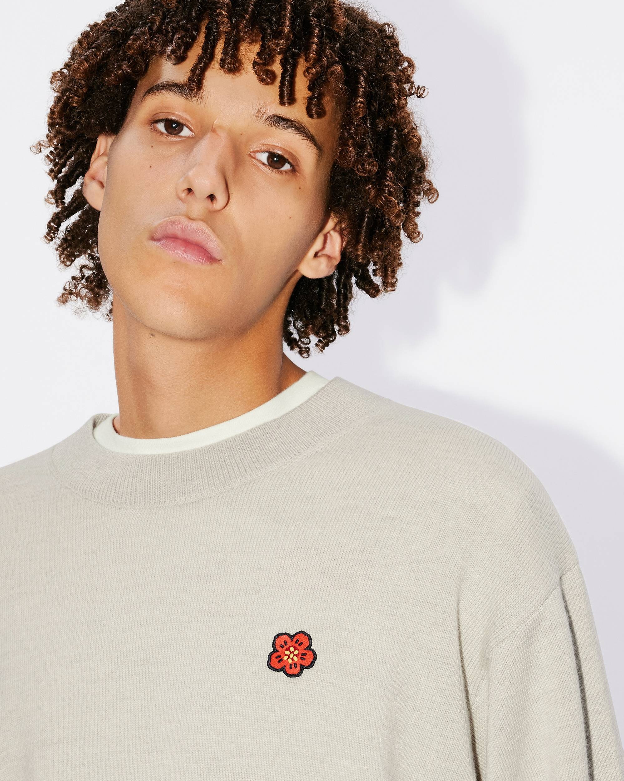 'Boke Flower Crest' embroidered jumper - 6