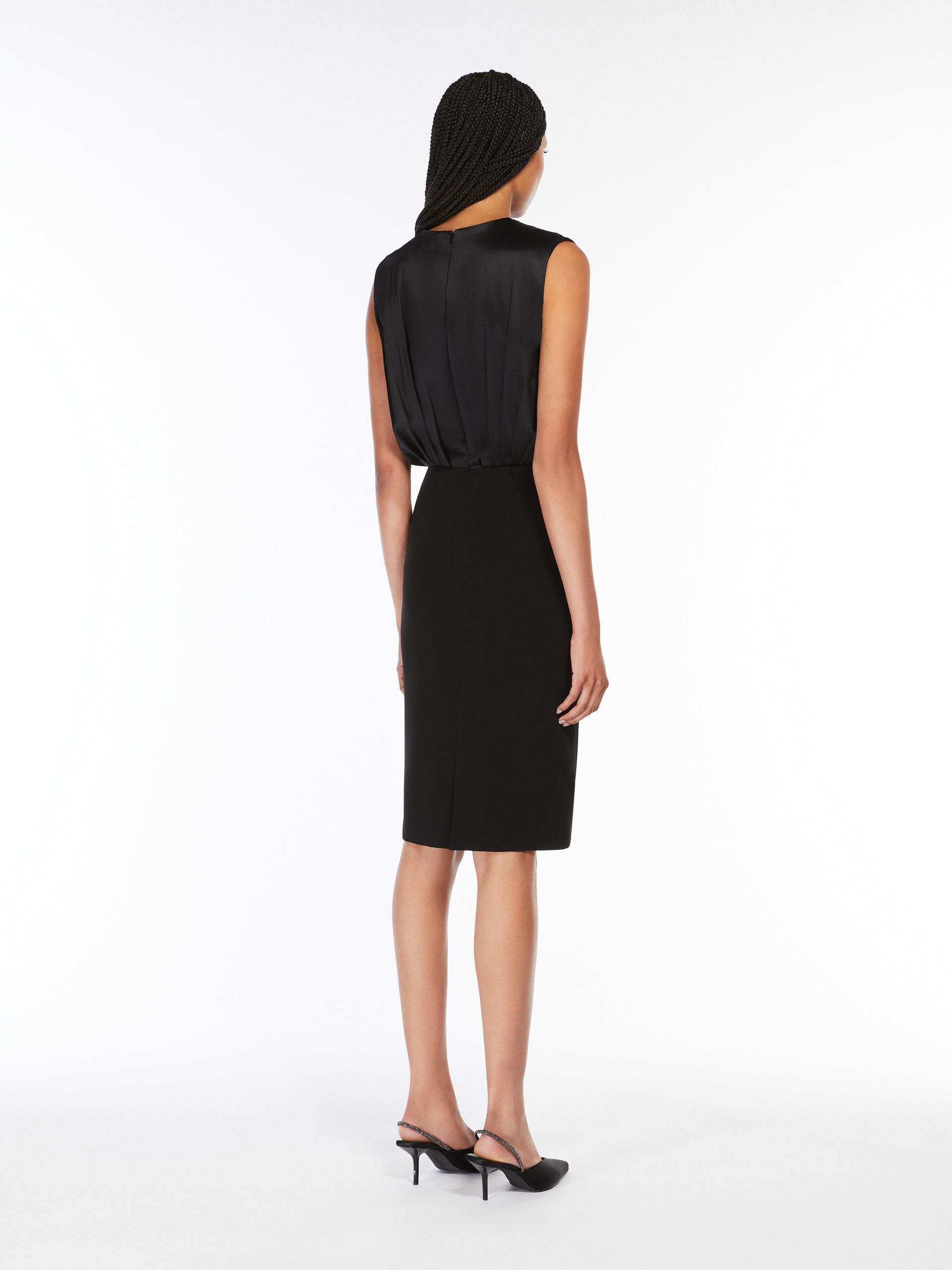 ワンピース Max Mara VITTOR MIDI DRESS IN LIGHT CADY Max Mara VITTOR Lightweight cady midi dress | REVERSIBLE