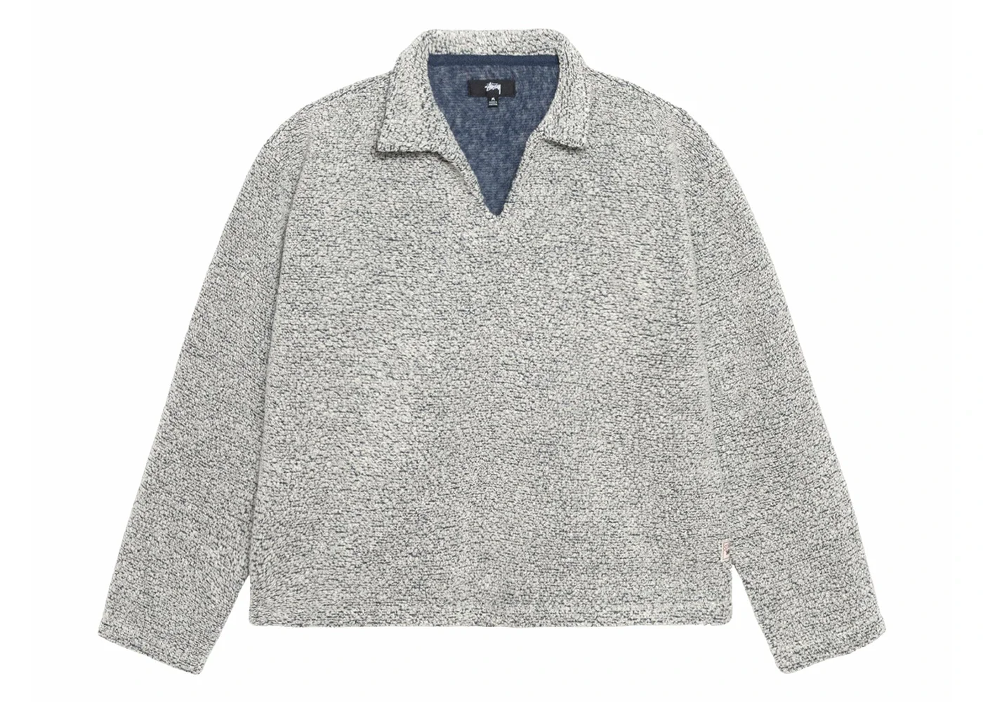 Stussy Wool Blend Sherpa Pullover Cloud - 1